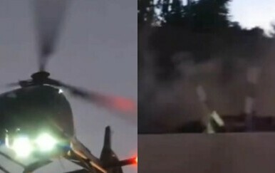 Helikoper se srušio na autocestu