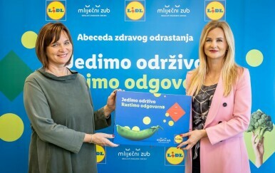 Gordana Anna Hubl, ravnateljica DV Maslacak i Lana Jugo, voditeljica CSRa i odrzivosti Lidla Hrvatska