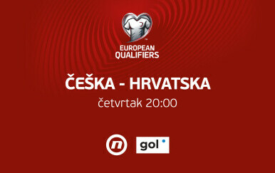 Utakmica Češka - Hrvatska večeras na Novoj TV od 20 sati