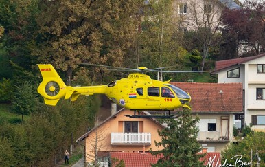 Medicinski helikopter sletio kod srednje škole u Bedekovčini - 2