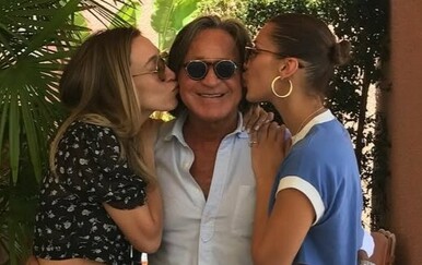 Alana i Bella Hadid s tatom