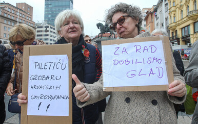 Prosvjed umirovljenika u Zagrebu - 6