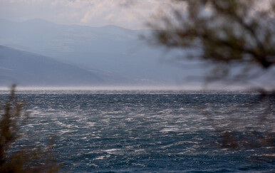 Bura u Velebitskom kanalu, ilustracija