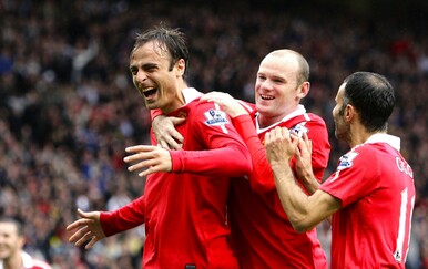 Berbatov s Rooneyem i Giggsom