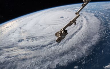Uragan Florence iz svemira (Foto: AFP)