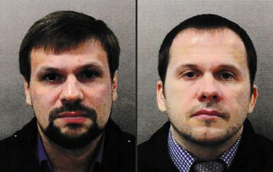 Dvojica osumnjičenih za trovanje bivšeg ruskog špijuna Sergeja Skripalja (Foto: AFP)