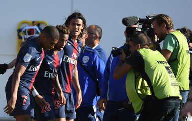 Kylian Mbappe, Neymar i Edinson Cavani (Foto: AFP)