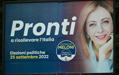 Kampanjski plakat stranke Fratelli d'italia