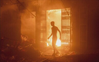Požar na tržnici u Bangladešu - 1