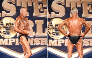 90-godišnji body builder James Arrington na natjecanju