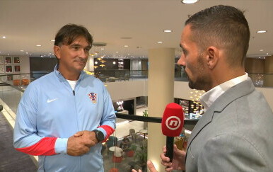 Zlatko Dalić i Marko Šepat, reporter Dnevnika Nove TV