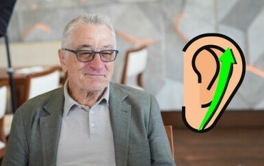 Glumac Robert De Niro kako sjedi i uho koje raste