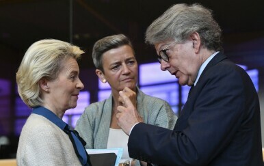 Ursula von der Leyen, Margrethe Vestager, Thierry Breton