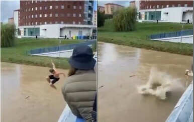 Muškarac skočio u nabujalu rijeku