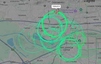 Let Baryaktara iznad Zagreba