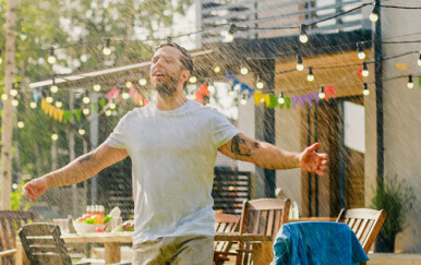 Ljetna kiša, ilustracija