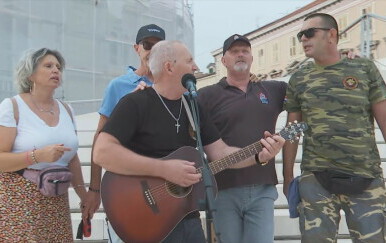 Prosvjed branitelja u Šibeniku - 4