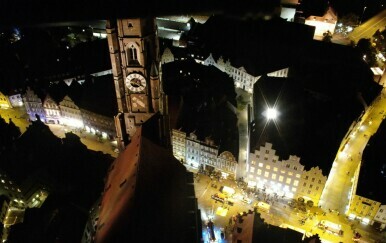 Spašavanje pijanog mladića s krova crkve u Landshutu - 1