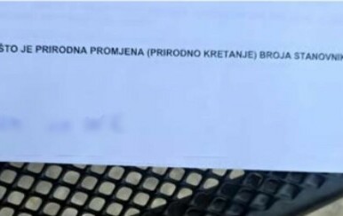 Odgovor učenika na pitanje