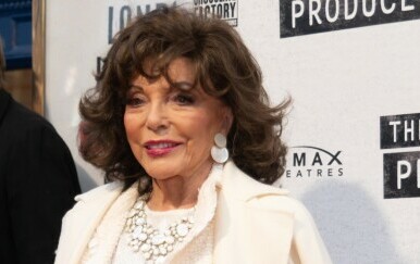 Joan Collins na mjuziklu "Producenti" u londonskom The Garrick Theatreu