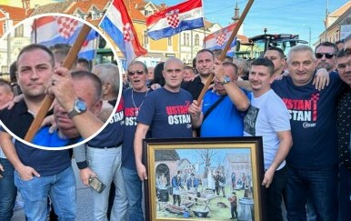 David Vlajčić, nekad na prosvjedu protiv eutanazije svinja