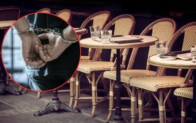 Krađa u kafiću, ilustracija