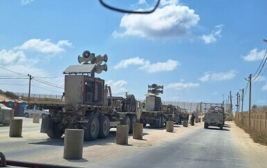 Zvučnici na kamionima IDF-a u Gazi