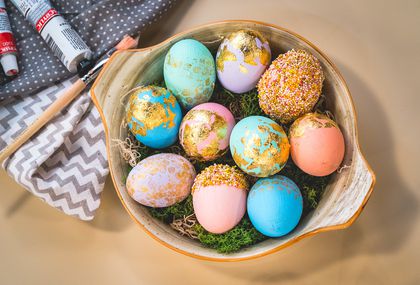 Pastelno- zlatna uskrsna jaja na tri načina