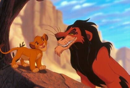 Scena iz animiranog filma Kralj lavova
