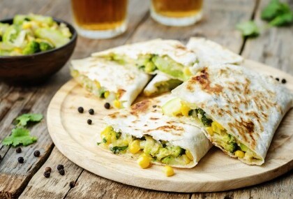 Tortilje s tikvicama i sirom