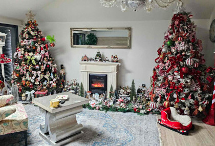 Zagrepčanka Ines svoju kuću pretvorila je u pravu božićnu fantaziju - 4