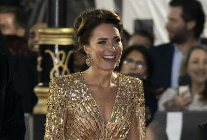 Catherine Middleton na premijeri filma 'Za smrt nema vremena' 2021. godine