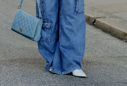 Široke traperice u street style izdanju s Tjedna mode