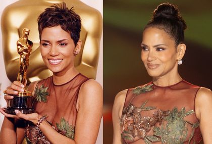 Halle Berry 2002. i 2024. godine u istoj haljini s potpisom Elieja Saaba