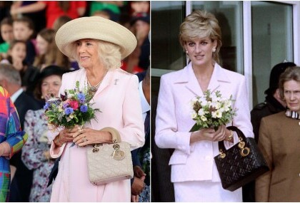 Kraljica Camilla i princeza Diana s Lady Dior torbom