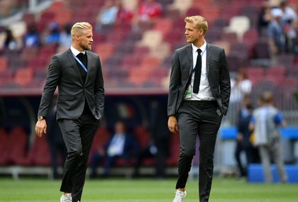 Kasper Schmeichel i Jonas Lossl, vratari danske nogometne reprezentacije