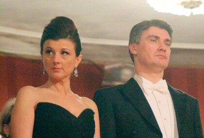 Sanja Musić Milanović i Zoran Milanović 2012. godine