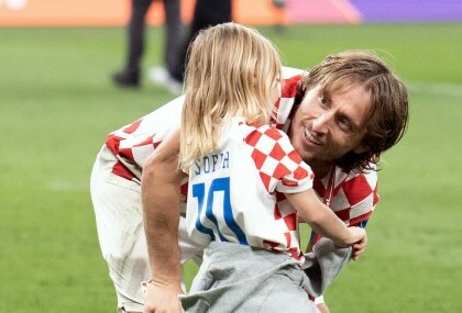 Luka Modrić i kći Sofia