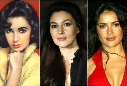 Elizabeth Taylor, Monica Bellucci i Salma Hayek
