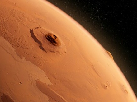 Vulkan Olympus Mons na Marsu - 3