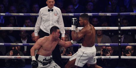 Anthony Joshua i Joseph Parker (Foto: AFP)