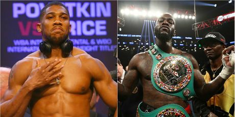 Anthony Joshua i Deontay Wilder (Foto: AFP)