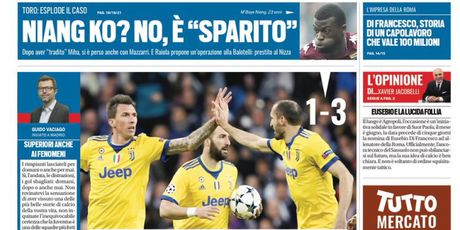 Naslovnice talijanskih medija nakon Real - Juve