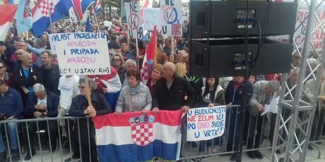 Prosvjed protiv istanbulske konvencije u Splitu (Foto: Sofija Preljvukić)