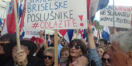 Prosvjed protiv Istanbulske konvencije u Splitu (Foto: Sofija Preljvukić) - 4