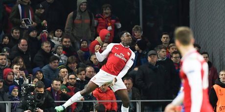 Welbeck slavi pogodak protiv CSKA (Foto: AFP)
