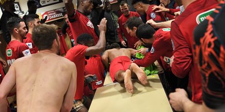 Slavlje igrača Les Herbiersa (Foto: AFP)