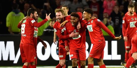 Slavlje igrača Les Herbiersa (Foto: AFP)