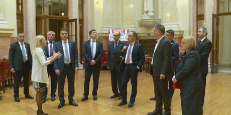 Hrvatska delegacija u posjetu Narodnoj skupštini Srbije (Foto: Dnevnik.hr)