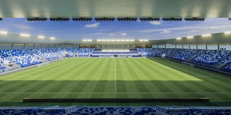 Novi izgled stadiona na Pampasu (Foto: NK Osijek)